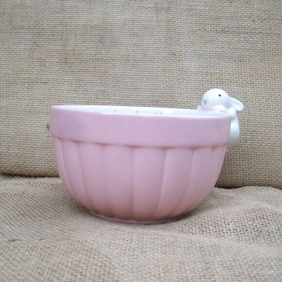 Vintage Hallmark Bunny Rabbit Ceramic Treat Bowl Dish - Picture 3 of 16